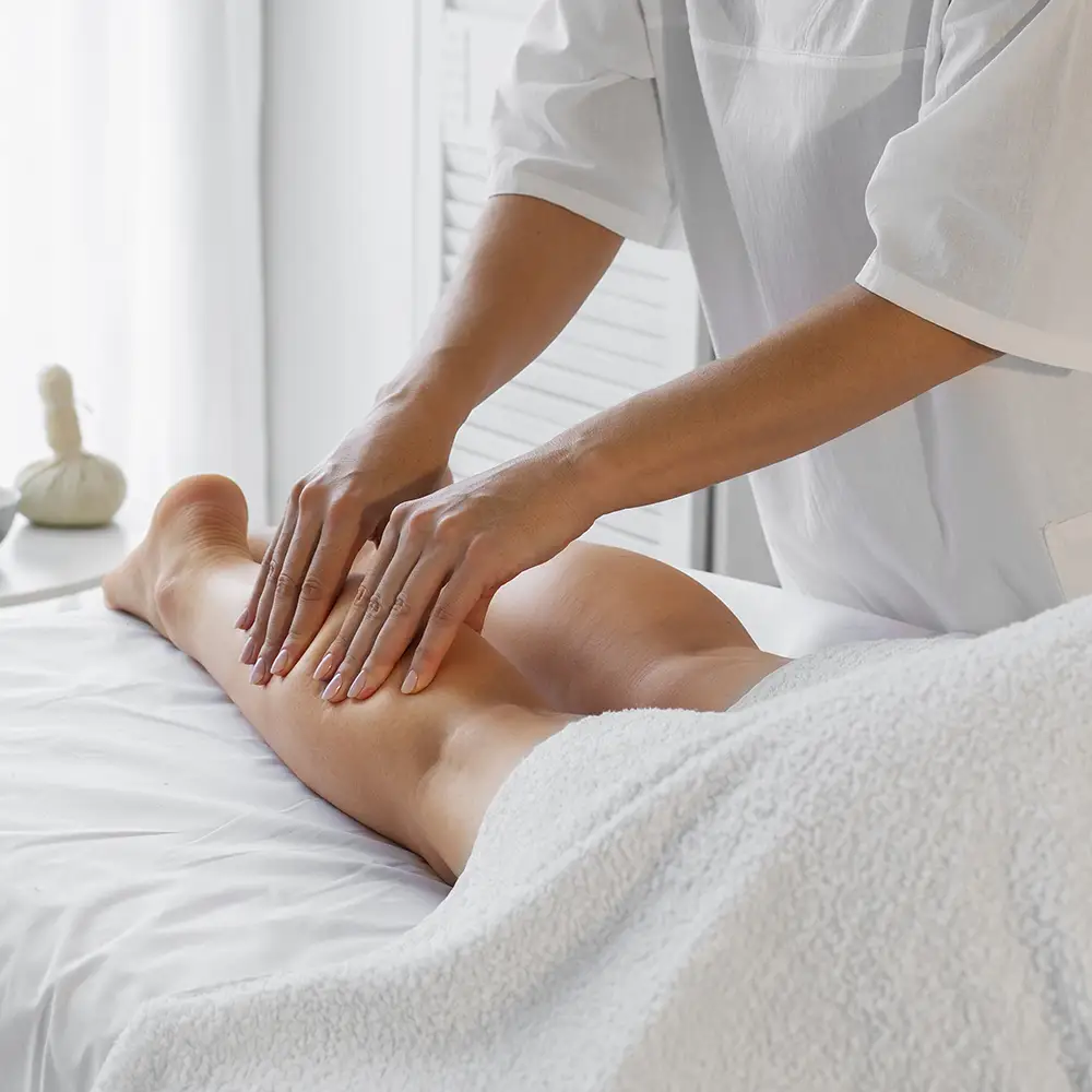 Massage des pieds et des jambes